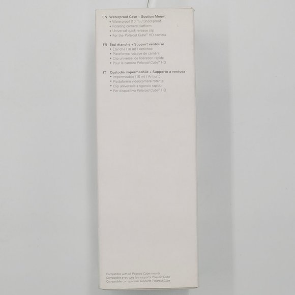 Polaroid CUBE Waterproof Case & Suction Mount - NIB - Picture 11 of 13